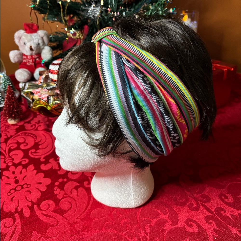 Multicolored wide Yoga Headband